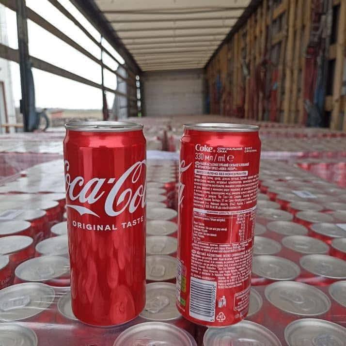 Coca-Cola Original Taste 330ml Cans wholesale pallet supply