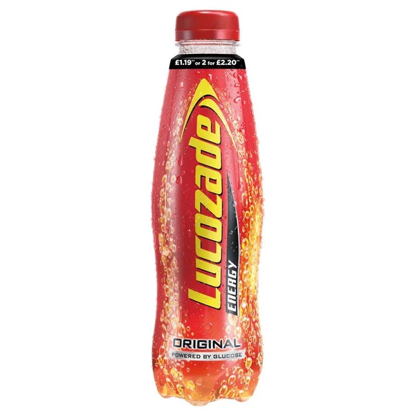 Lucozade Energy Original 380ml Bottles wholesale pallet supply